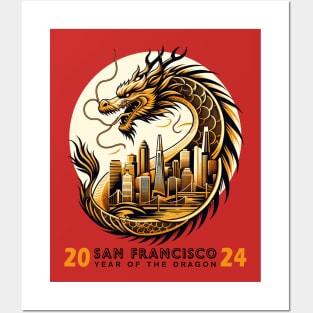 Dragon Over San Francisco - Chinese New Year 2024 Posters and Art